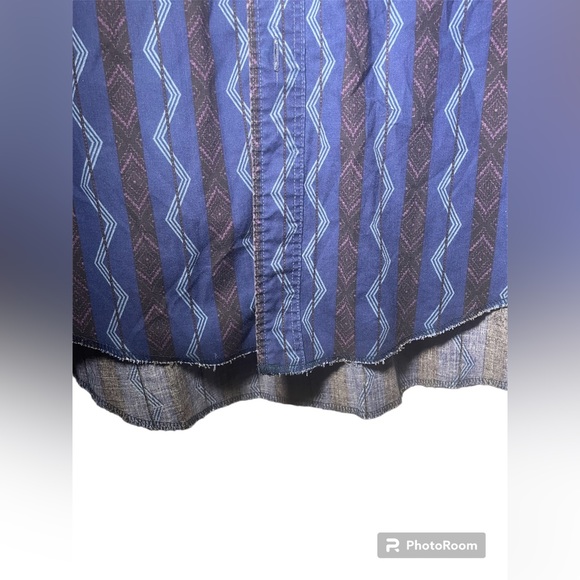 Vintage Wrangler Western zig zag button up Shirt 18 x 35 men’s USA - Picture 7 of 7